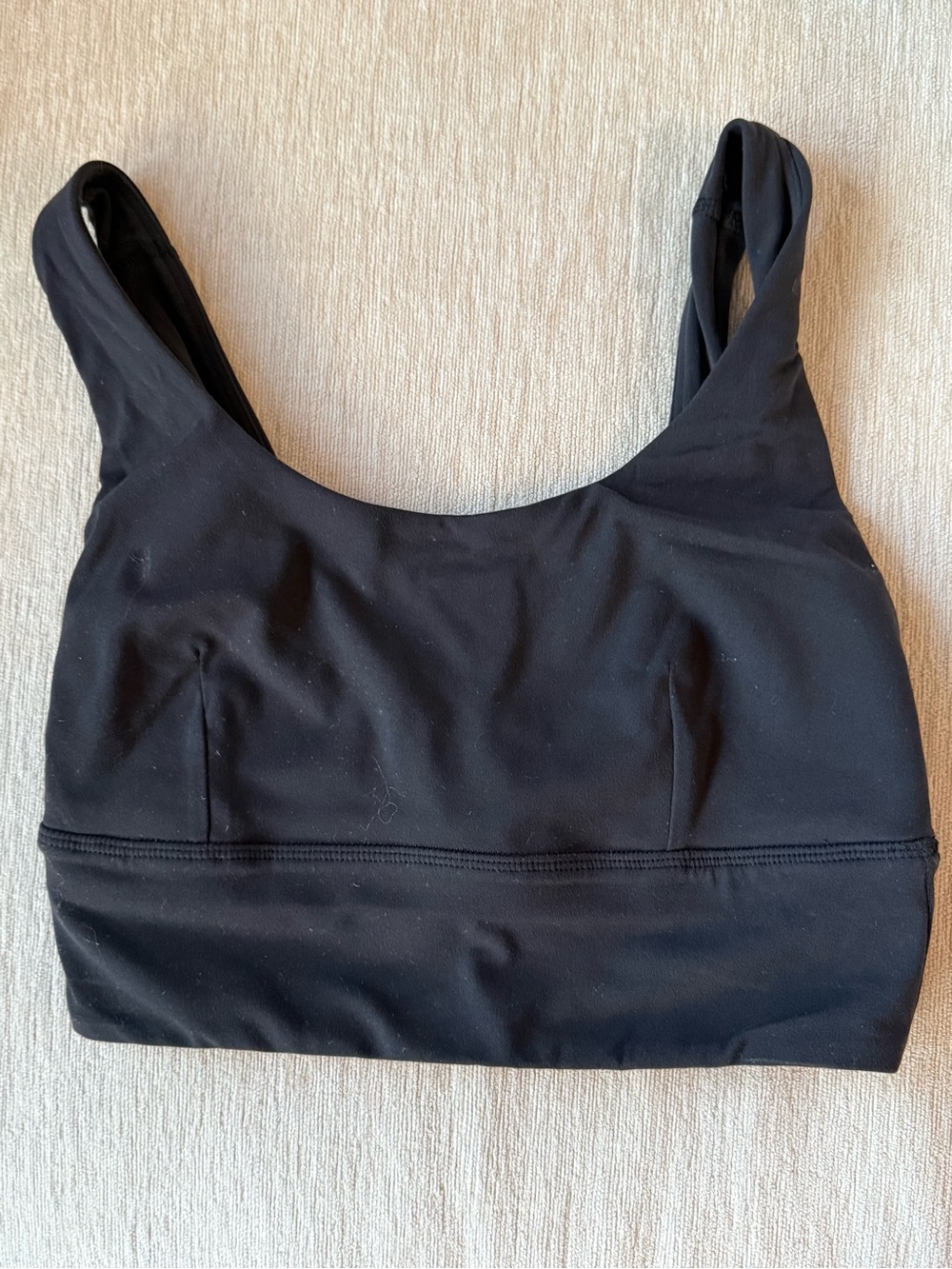 Lululemon Black Scoop Neck Sports Bra
